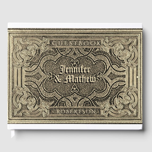 Guld Antique look Guest Bok (Framsida)