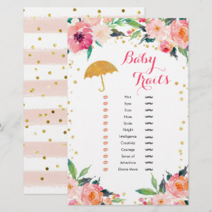 Guld April Showers Baby Shower Baby Traits