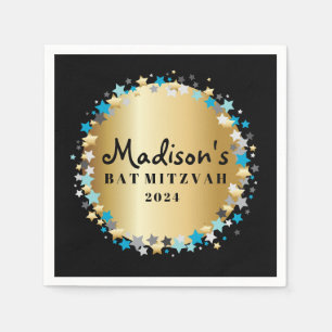 GULD Aqua Guld Stars Pub Bat mitzvah Napkin Pappersservett