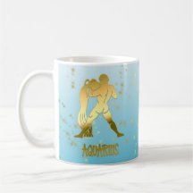 Guld Aquarius Horoscope Zodiac Astrologitecken