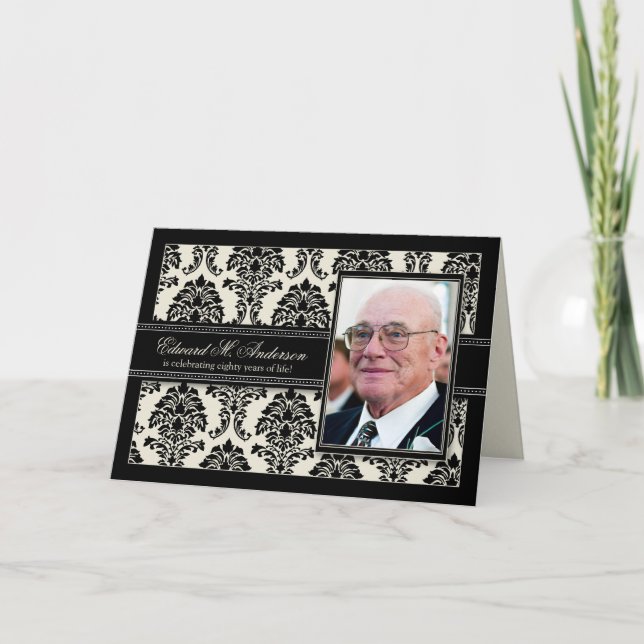 Guld- år damastast födelsedagKORTinbjudan Inbjudan (Framsida)