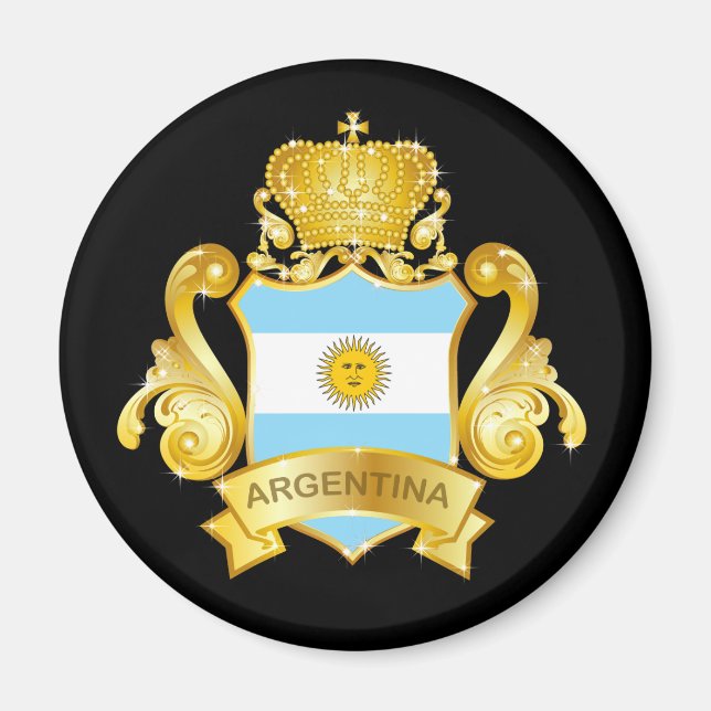 Guld Argentina Magnet (Framsidan)