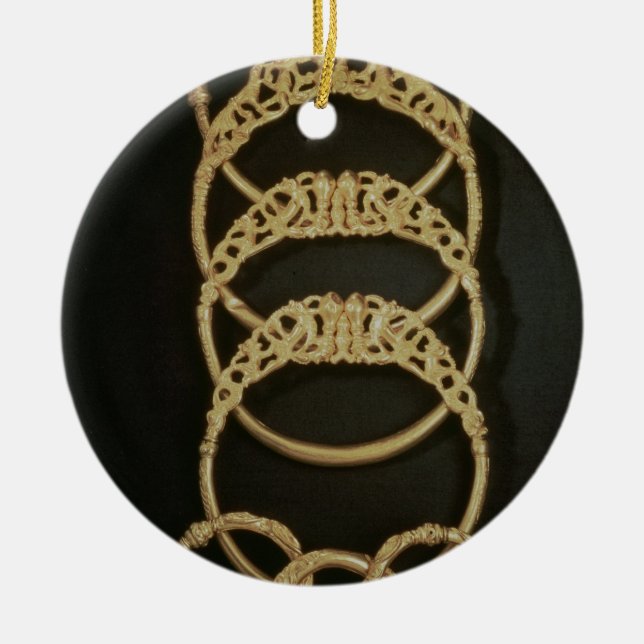 Guld- armband från Ertsfielden uppskattar, 4th ce Julgransprydnad Keramik (Framsidan)