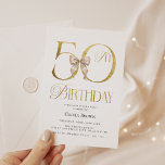 Guld-årsdagen 50:e Födelsedagsfesten Inbjudningar<br><div class="desc">Guld-årsdagen 50 Födelsedagsfest inbjudan</div>