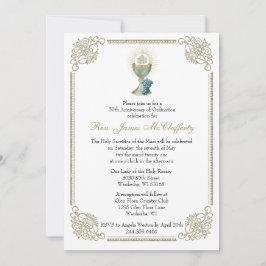 Guld-årsdagen för den katolska Priestorderingen Inbjudningar