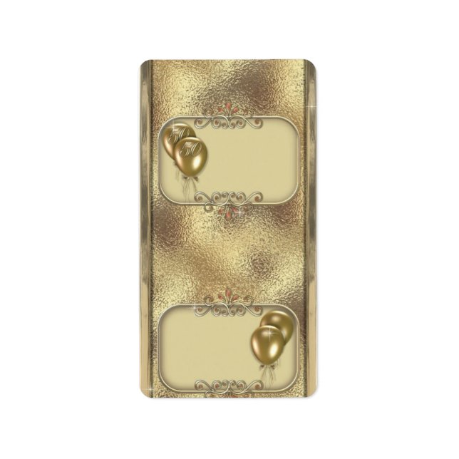 Guld-årsdagen Hersheys Miniature Candy pub-omslutn Adressetikett (Framsidan)