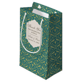 Guld Art Deco Bröllop Return Gift-favoritfack för