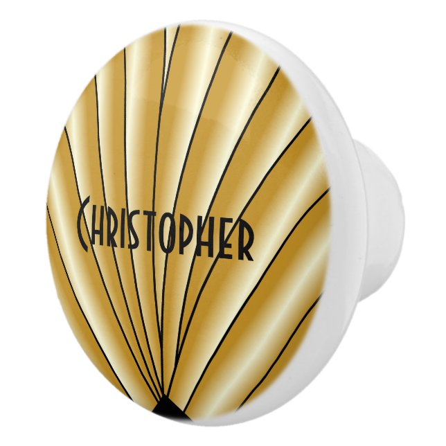 Guld Art Deco-design Knopp (Höger)