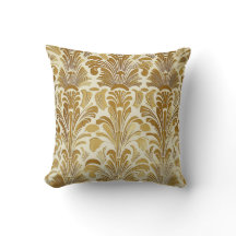 Guld Art Deco Mönster Pillow