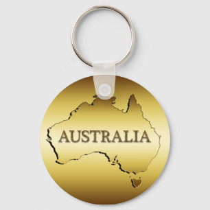 GULD AUSTRALIA NYCKELRING
