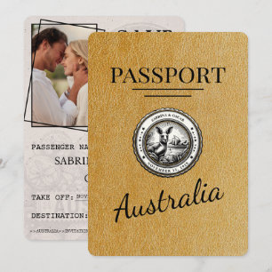 Guld Australiens pass Spara datum Datumet