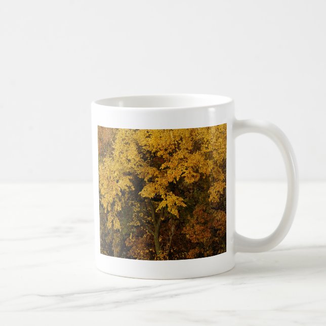 Guld Autumn Träd Kaffemugg (Höger)