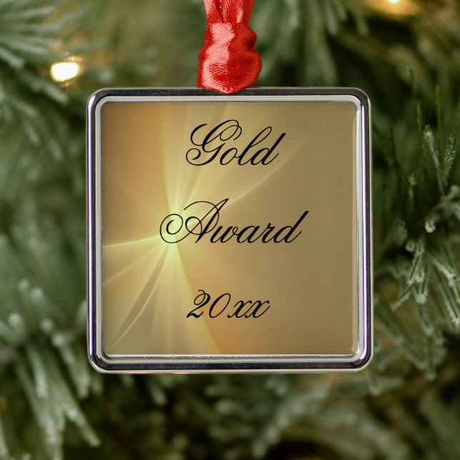 Guld Award Metall Ornament (Träd)