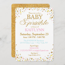 Guld- baby shower för stänk för gult för