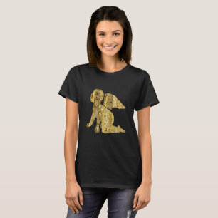 Guld baby tee shirt