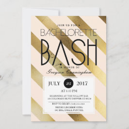 Guld &  Bachelorette Bash | PARTY INBJUDAN