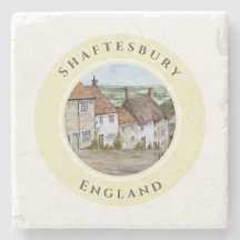 Guld Backe Shaftesbury Dorset England Watercolor