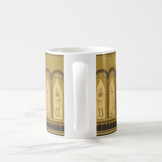 Guld- bägaremugg kaffemugg (Handtag)