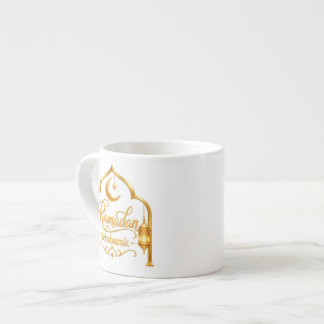 Guld Båge Lantern Ramadan Mubarak Espressomugg