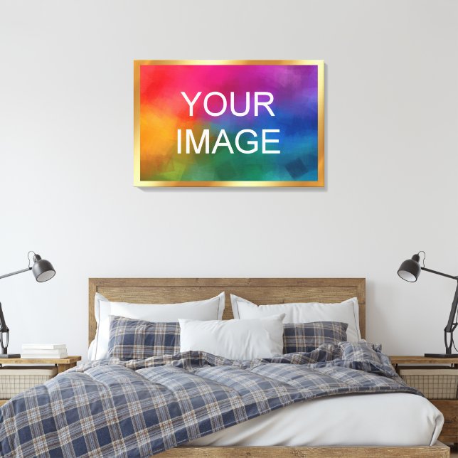 Guld Bakgrund för Din Uppladdade Bild Foto Logotyp (Insitu (sovrum))