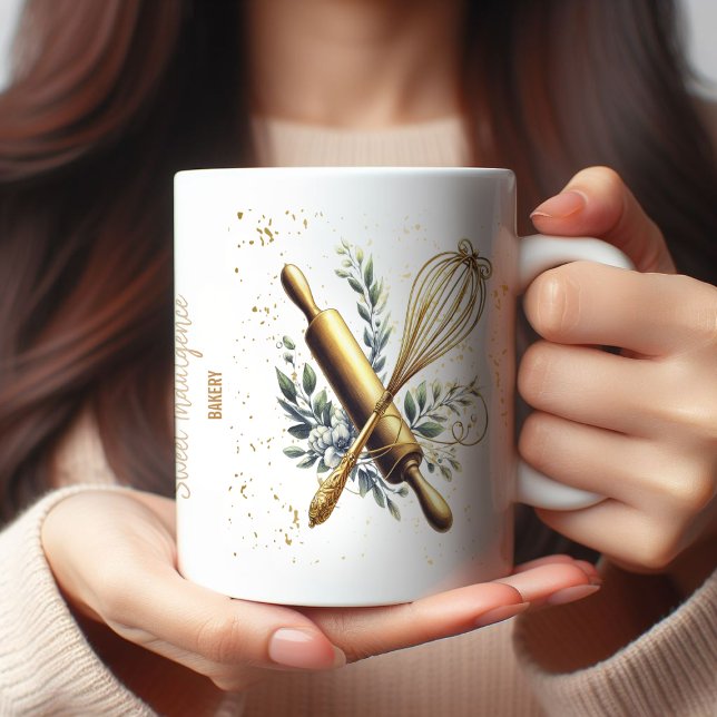 Guld Baking Utensils Kaffemugg (Skapare uppladdad)