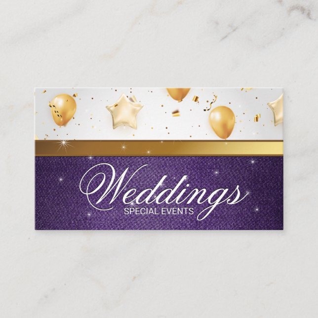 Guld-ballonger | Firande | Cateringen Händelser Visitkort (Framsida)