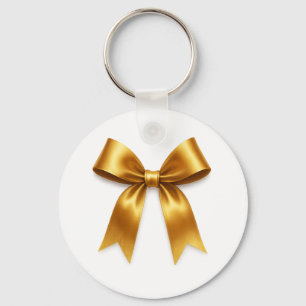 Guld Bandmönster — Elegant Minimal Lyx Nyckelring