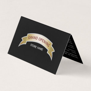 Guld Banner Grand Open Ceremony Photo/Karta Card Visitkort