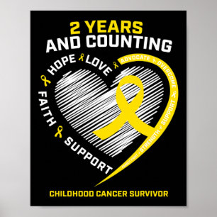 Guld Barncancer Överlevande Barn Pojkar Flickor Ka Poster