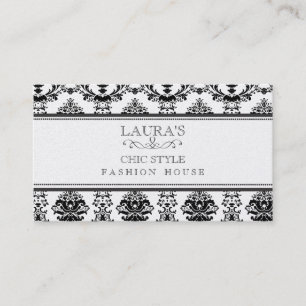 GULD- barock elegant chic stilfull modeaffär Visitkort