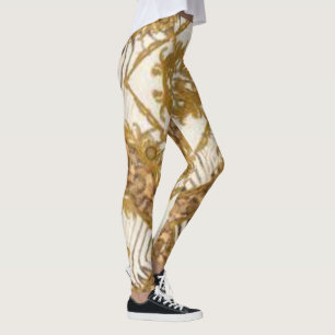 Guld Barock Leggings