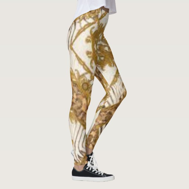 Guld Barock Leggings (Höger)