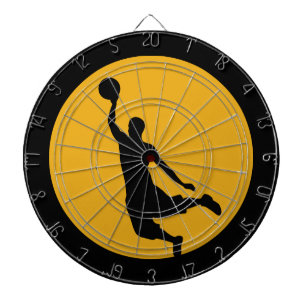 Guld basketbollcirkel piltavla