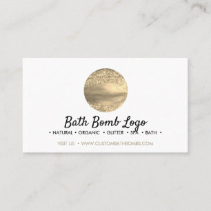 Guld Bath Bomb Visitkort