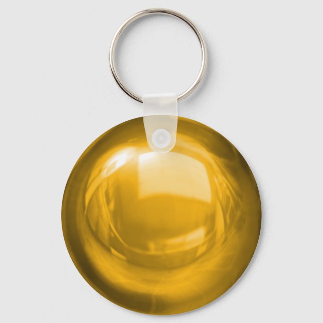 Guld Bauble Keychain Nyckelring (Framsida)