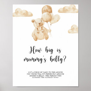 Guld Bear hur stort är mamma Bbelly-spelet Poster