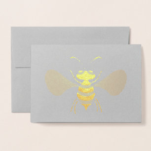 Guld Bee Folierat Kort
