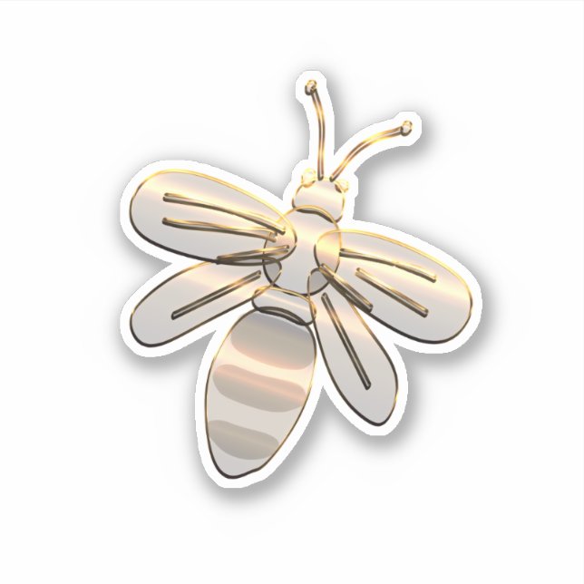 Guld Bee Klistermärken (Framsida)