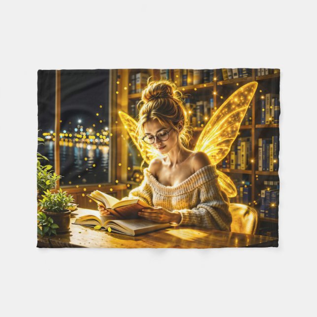 Guld-belysta eleganter tonåring guldkonst av mejer fleecefilt (Framsidan (Horisontell))