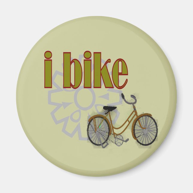 guld BIKE och Sprocket Magnet (Framsidan)