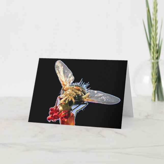 Guld Bin Blank Greeting Card Kort (Framsida)