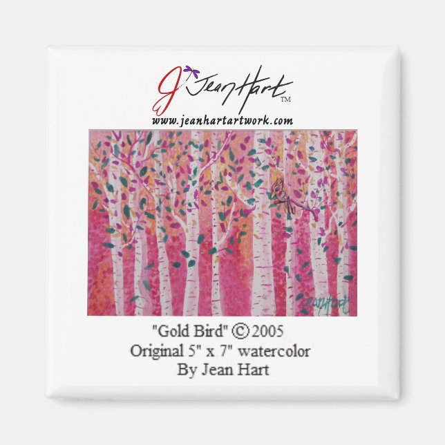 Guld Bird Magnet (Framsidan)