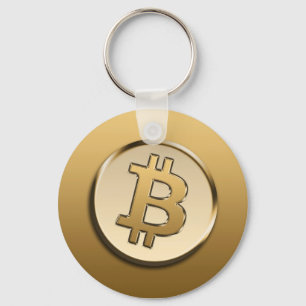 Guld Bitcoin Nyckelring