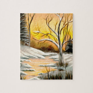 Guld- björkvinterhägring pussel