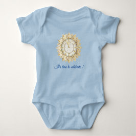 Guld Blå Tid T Shirt