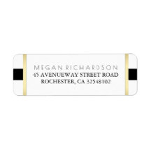 Guld Black and White Bröllop