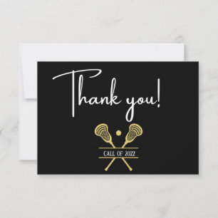 Guld Black and White Lacrosse Sports Tack Ca Kort