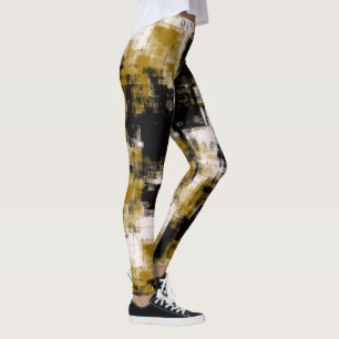 Guld Black and White Leggings