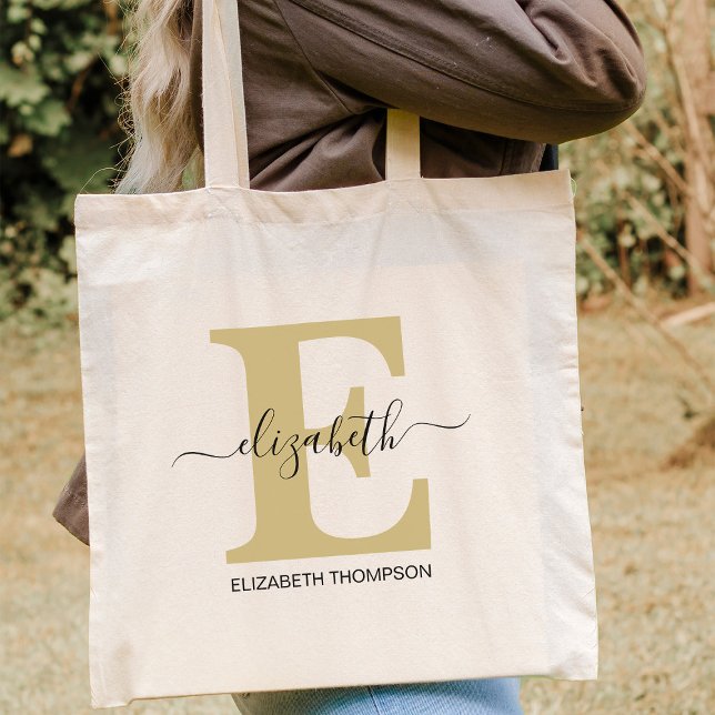 Guld Black Anpassningsbar Brudens sida Bridesmaid  Tygkasse (Skapare uppladdad)