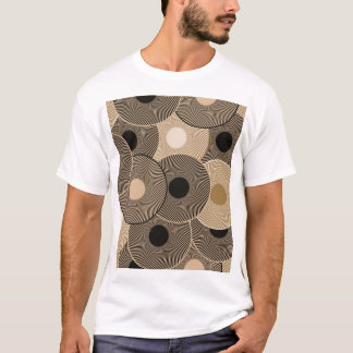 Guld Black Arc Hjul: Abstrakt T Shirt